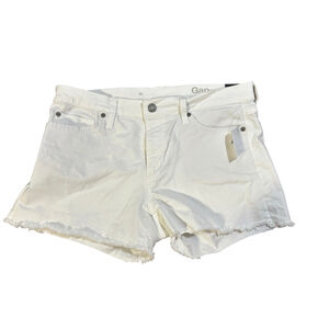Gap White Denim Shorts Size 28